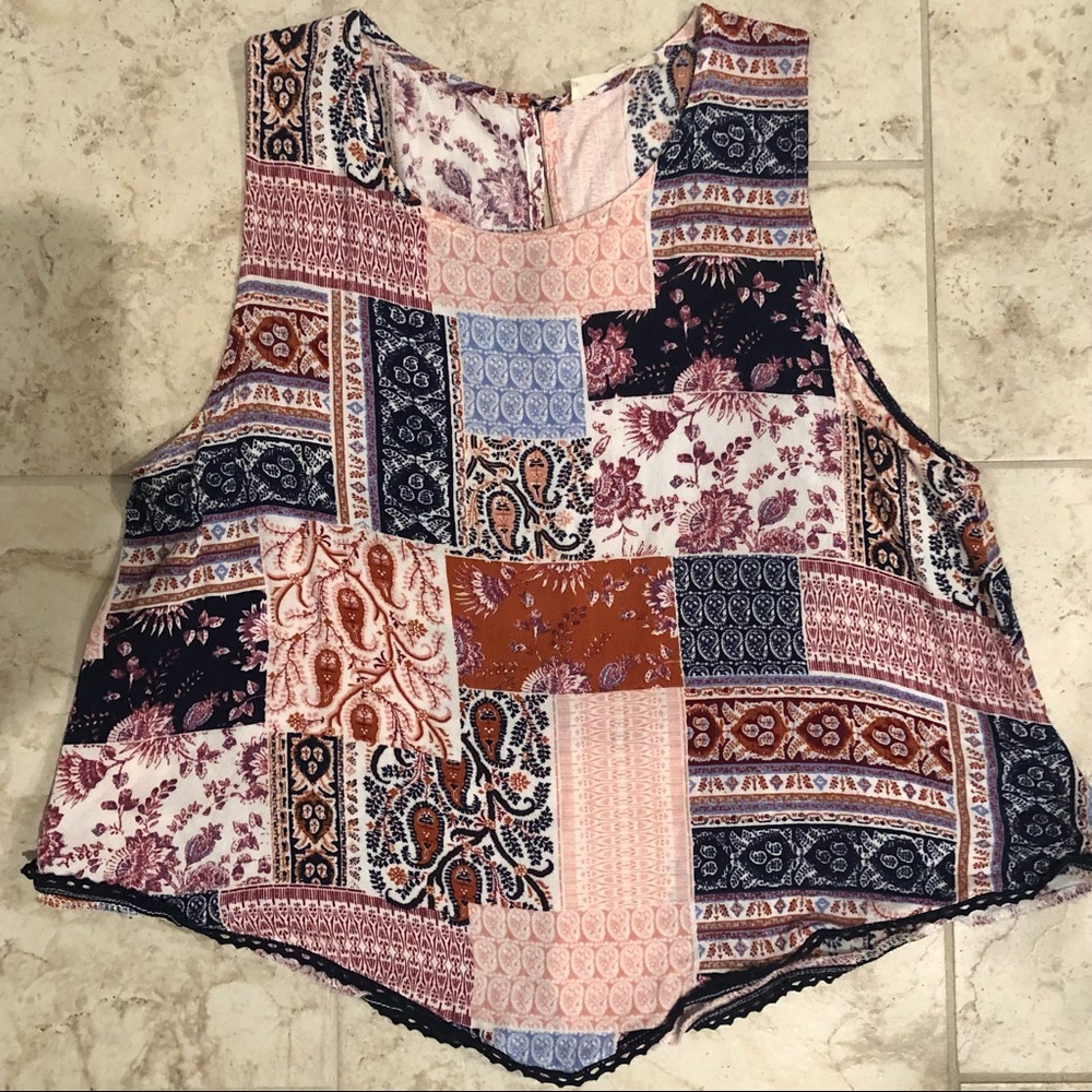 Flowy Multi-Pattern Top, Medium